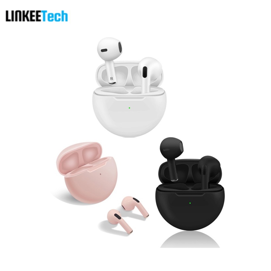 Tai nghe bluetooth tws Pro 6 không dây mini âm thanh hifi cảm ứng thông minh phong cách thể thao- LinkeeTech