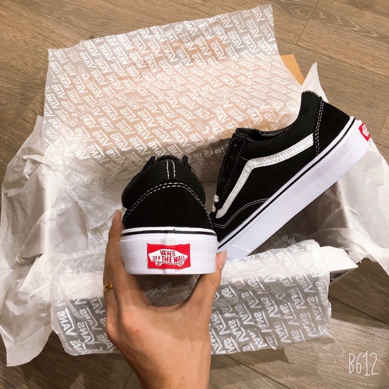 GIÀY VANS OLD SKOL ĐEN DA LỘN SC [ FREESHIP + BOX ]