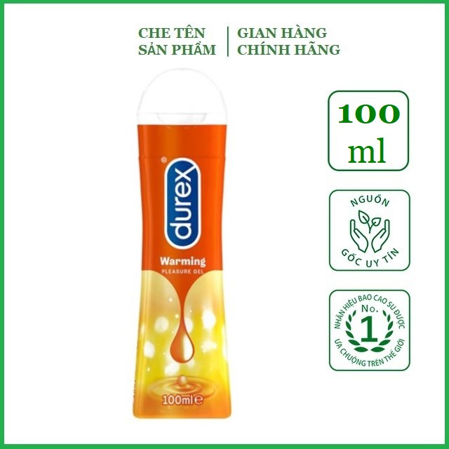 Gel bôi trơn tạo độ ẩm cao cấp Durex Play Warming - 100ml