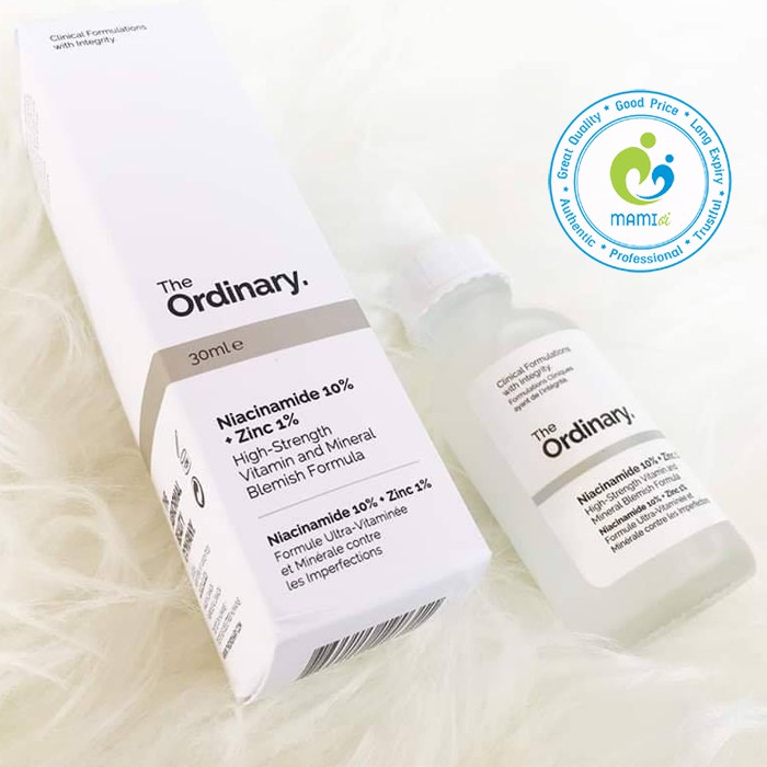 Serum B3 và kẽm (30ml) giảm mụn, trắng da, giảm thâm cho người từ 16t The Ordinary Niacinamide 10%+Zinc 1%, Canada