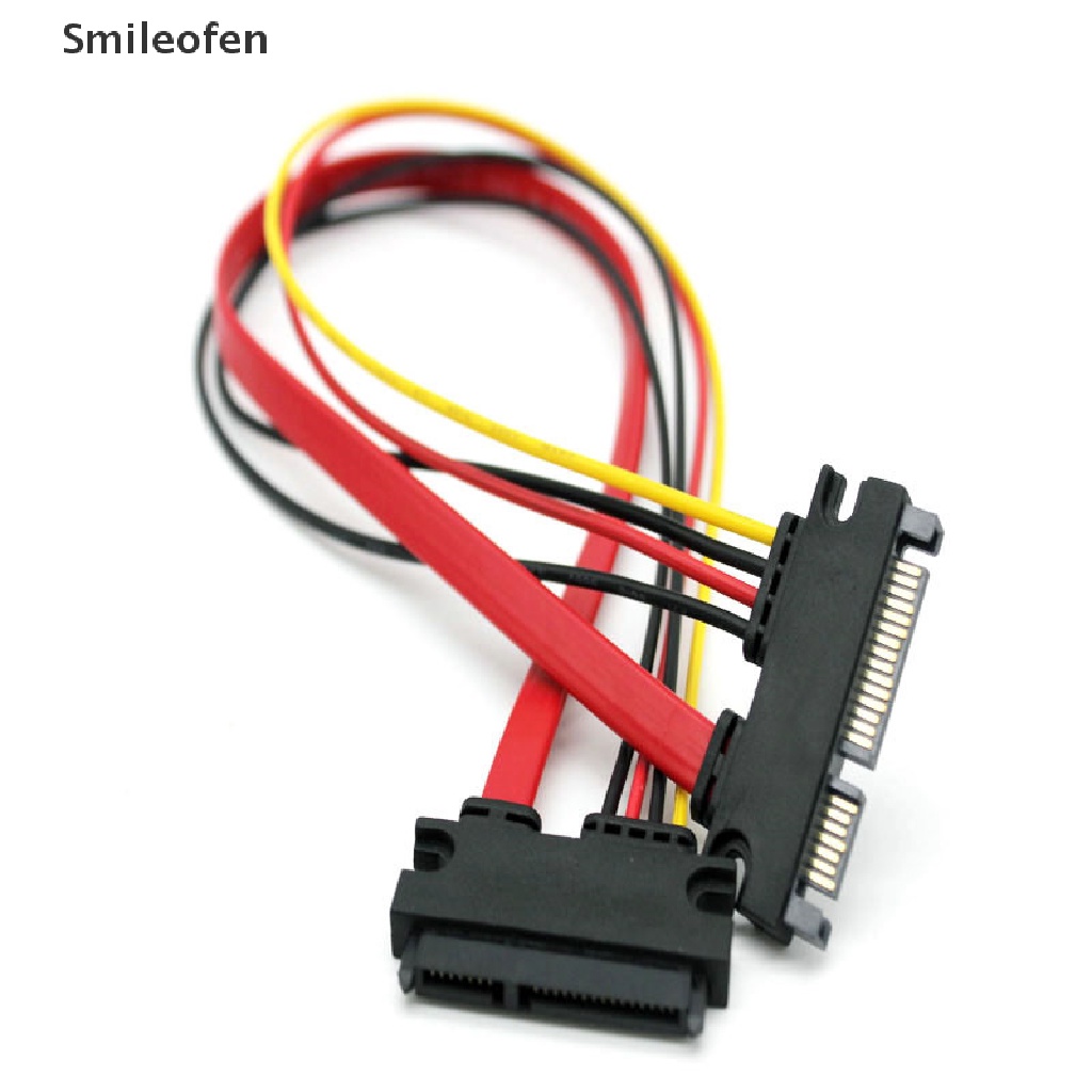 Dây Cáp Nối Dài 30cm 50cm 7 + 15 22Pin SATA 22 Pin SATA 2.5 '' 3.5 '' HDD SSD