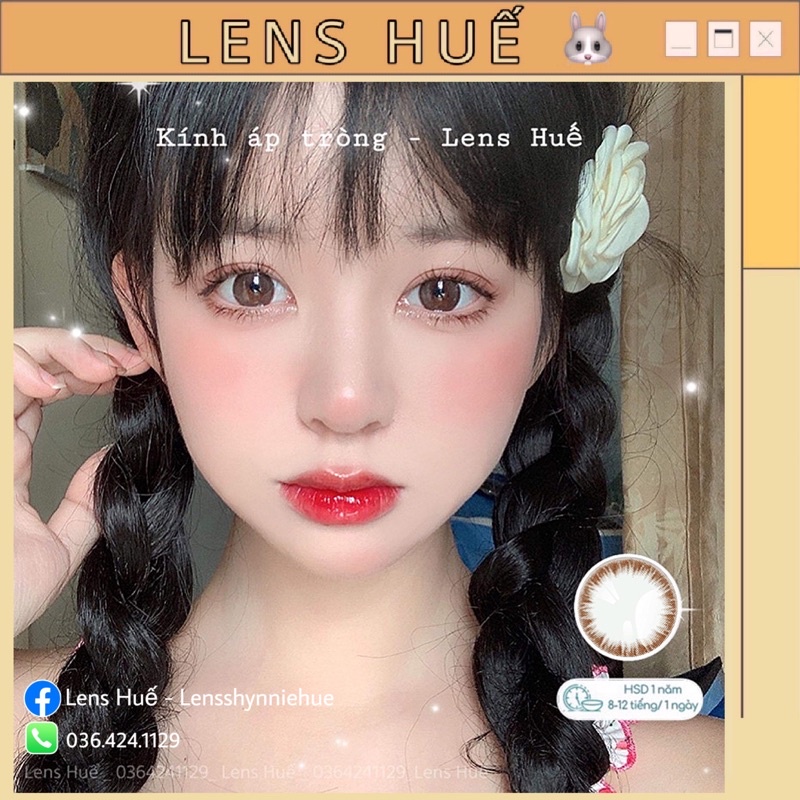 LENS CÓ ĐỘ CẬN - kính áp tròng màu Made in Korea - Hàn Quốc sử dụng 6 tháng ( Lens Huế ) 🤍