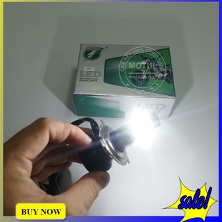 Đèn pha led 6 tim chân H4 ánh sáng trắng