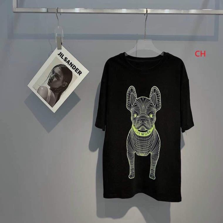 [Quà tặng 1 viên kẹo] Áo phông form rộng ,áo  thun nam nữ in cún life work siêu cute <65kg . 2 màu đen-trắng - Setstoree | BigBuy360 - bigbuy360.vn