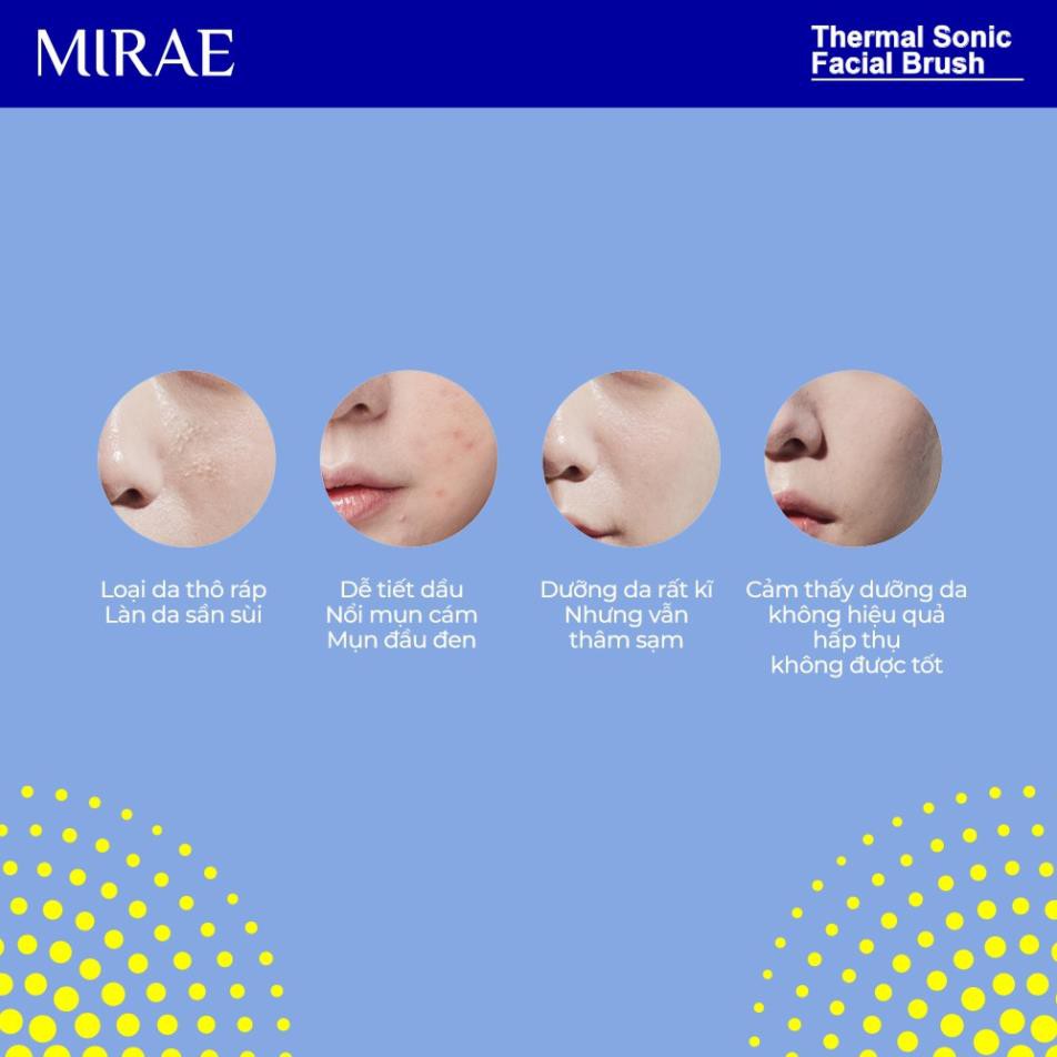 ❤️❤️ FREESHIP ❤️❤️Máy Rửa Mặt MIRAE Chính Hãng Bảo Hành 2 Năm MIRAE THERMAL SONIC FACIAL BRUSH