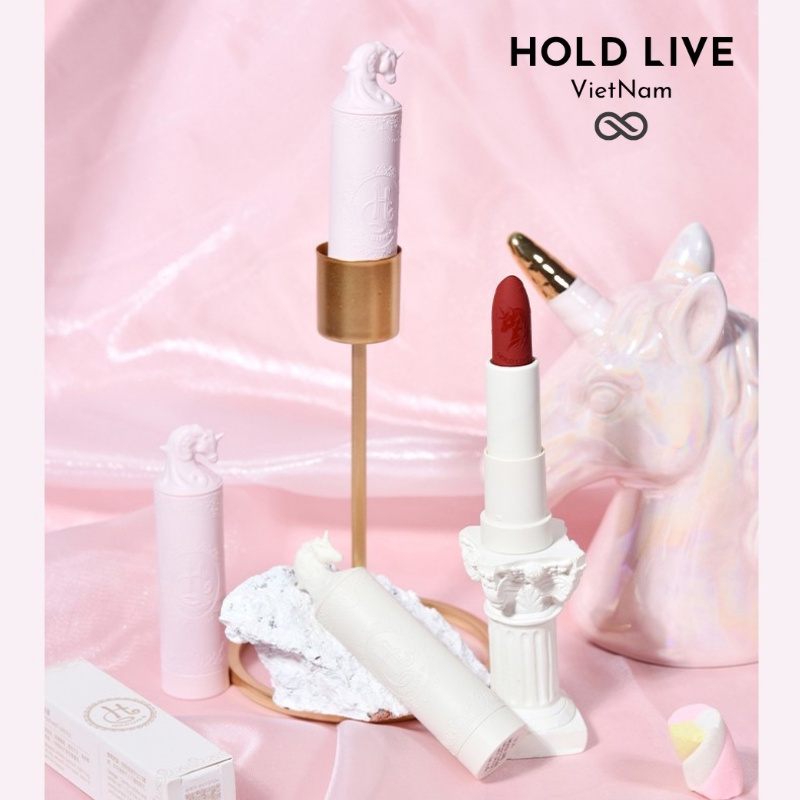 Son thỏi Hold Live Unicorn Dream Powder HL430 lì lâu trôi lên màu cực chuẩn che mờ các vết nứt môi
