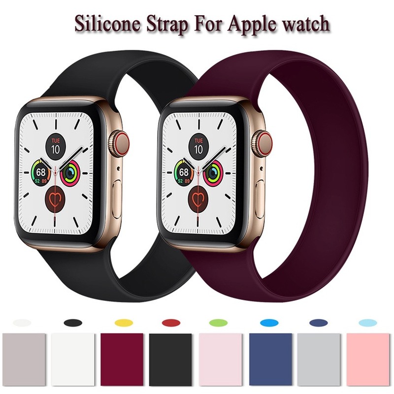 Dây Đeo Từ Silicon Mềm Cho Đồng Hồ Thông Minh Iwatch Series 6 44mm 42mm 38mm 40mm Iwatch Series 6 5 4 3 2 1