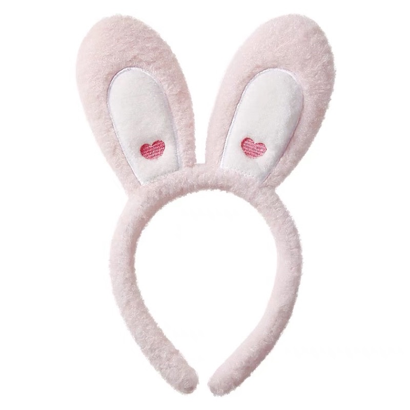 Cài tóc tai thỏ tim mẫu mới phong cách Hàn Quốc