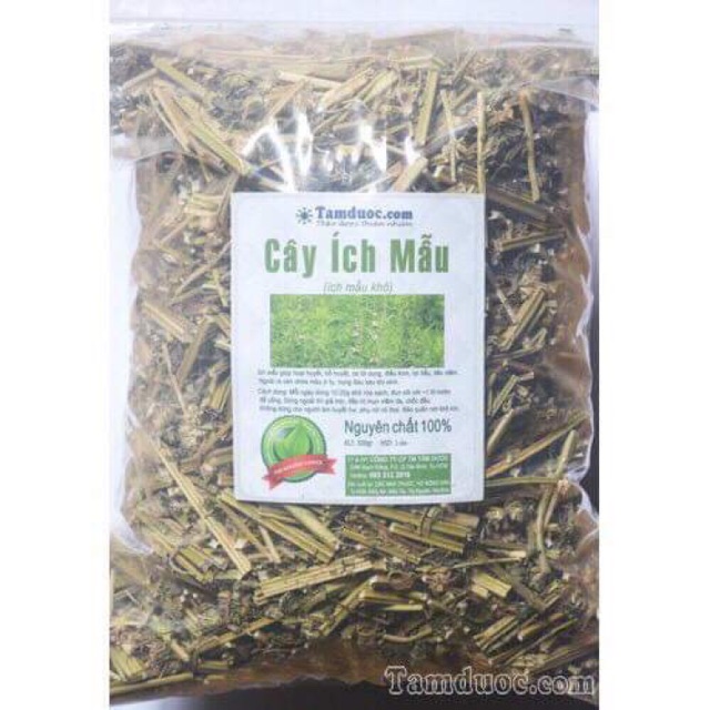 Cây ích mẫu khô - vị thuốc của quý bà