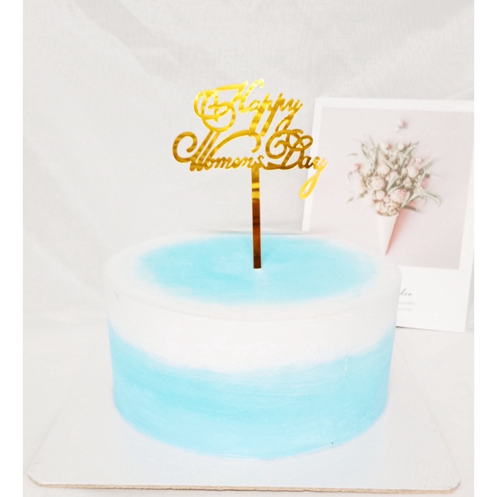 phụ kiện bánh kem [FREESHIP❤️] Combo 10 thẻ mica Women's day