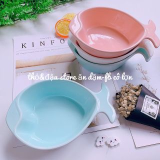 Bát cá tim sứ ăn dặm loại to