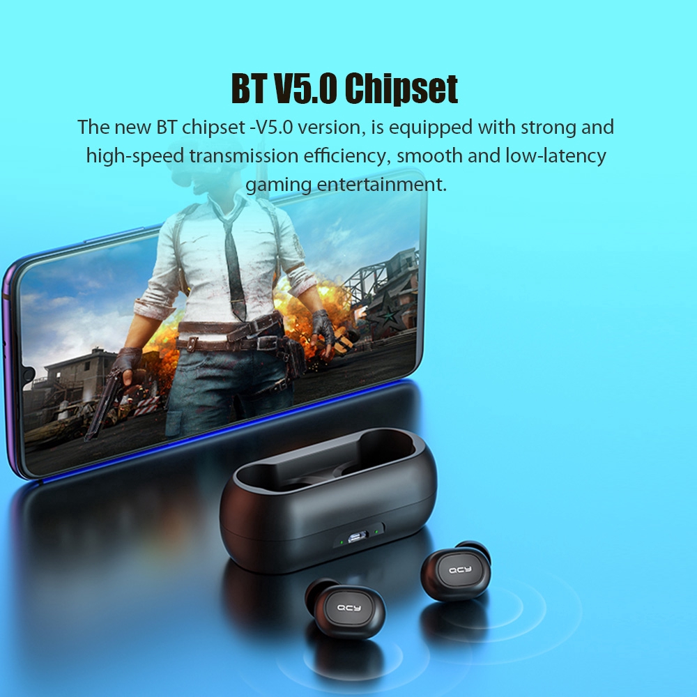 Tai Nghe Bluetooth 3d Qcy Qs1 Tws 5.0 Kèm Mic Thoại