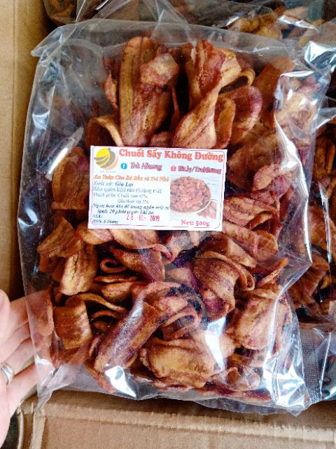 CHUỐI SẤY GIÒN KHÔNG ĐƯỜNG - ĐẶC SẢN GIA LAI - AN TOÀN TUYỆT ĐỐI