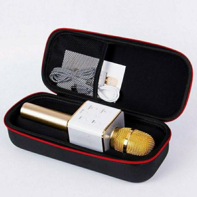 Micro karaoke Q7 Siêu ấm + tặng hộp đựng cao cấp và dây sạc