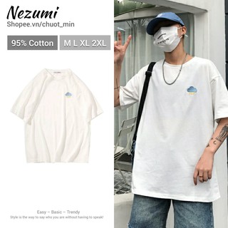 Áo thun, áo phông tay lỡ cotton 95% hình thời tiết
