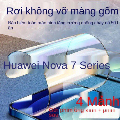 Bộ phim thép gốm Huawei Nova7 Nova7Pro toàn màn hình màng điện thoại di động SE Bản gốc chống rơi 5g