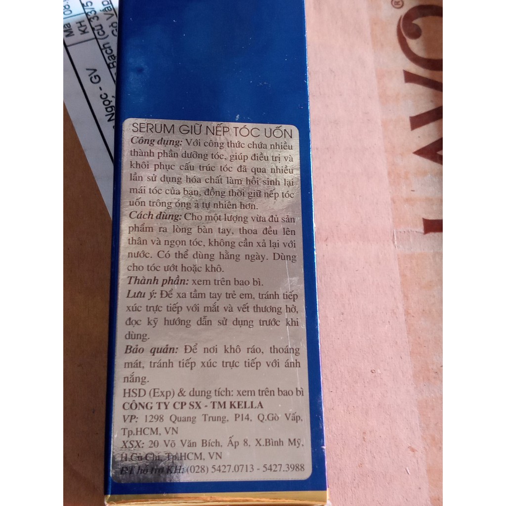 Serum giữ nếp tóc uốn ENMYS 30 ml  phục hồi tóc  khô xơ hư tổn , cấp ẩm nuôi dưỡng giữ màu bóng mượt, óng ả .