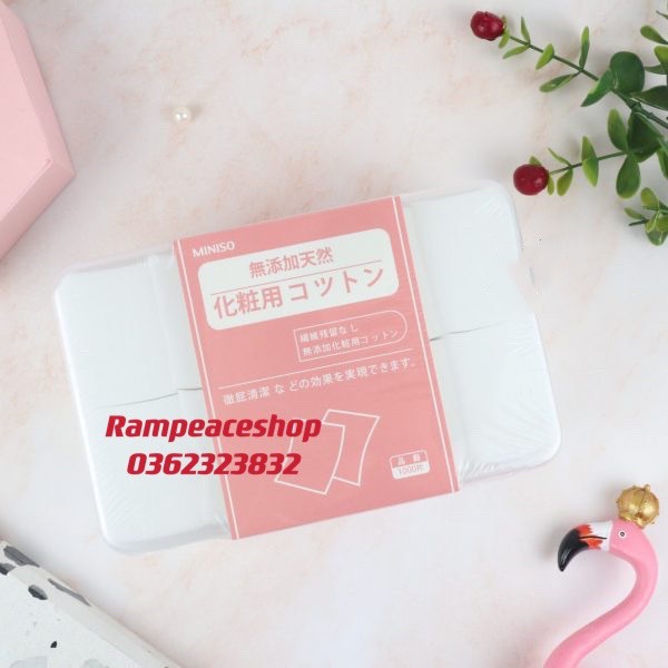 Bông Tẩy Trang Miniso Natural Cotton Pads 1000 Miếng