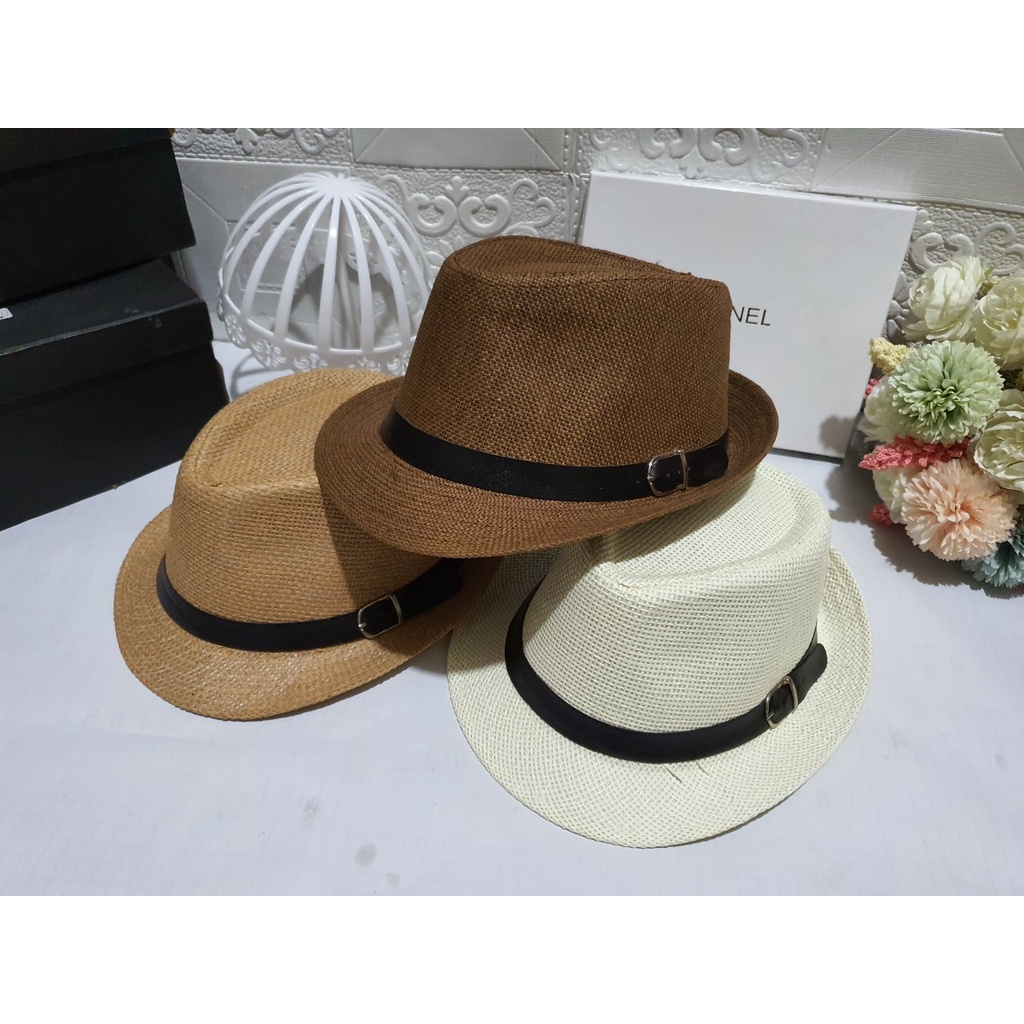 Mũ phớt cói kiểu padama mũ đi biển Nam và Nữ
