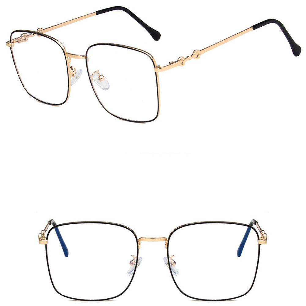 Mắt Kính Gọng Vuông Bằng Kim Loại Chống Ánh Sáng Xanh Thời Trang Dành Cho Máy Tính