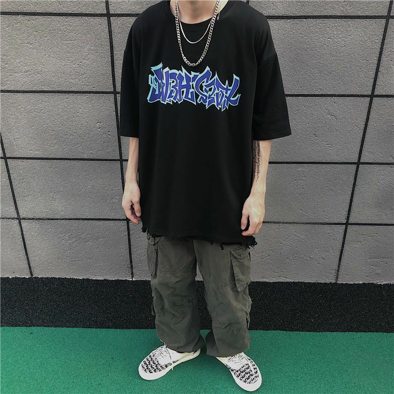 100% cotton áo thun nam nữ form rộng unisex