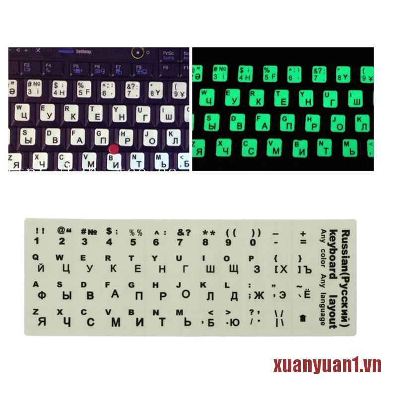 Sticker Dán Bàn Phím Laptop Hình Chữ Cái Tiếng Nga | BigBuy360 - bigbuy360.vn