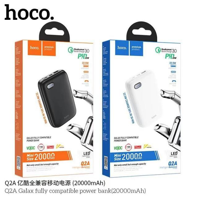 Sạc dự Phòng Hoco Q2 10000mAh, Hoco Q2A 20000mAh 22,5W, tích hợp sạc nhanh QC3.0 và PD20W Chính Hãng