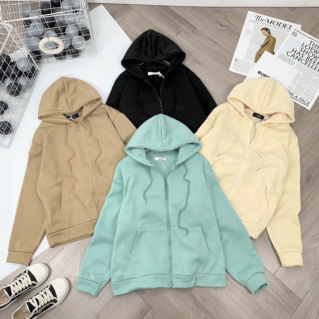 [SWEATER NỮ] Áo Hoodie Nhiều Màu, Áo Khoác Nỉ Da Cá Dày Dặn | BigBuy360 - bigbuy360.vn
