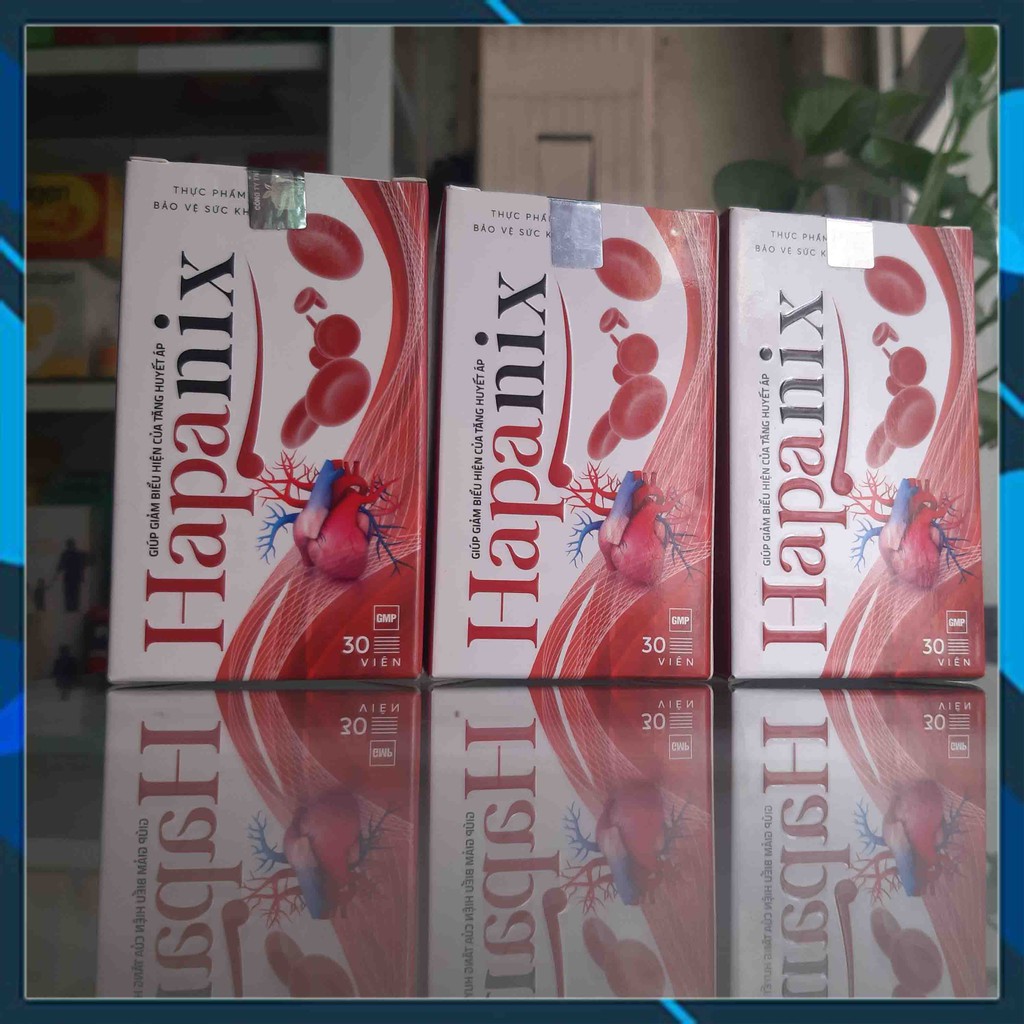 VIÊN HỖ TRỌ ỔN ĐỊNH HUYẾT ÁP HAPANIX - Kiểm Soát Huyết Áp An Toàn Hiệu Quả Sức Khỏe Toàn Diện - Chính Hãng Hộp 30 Viên