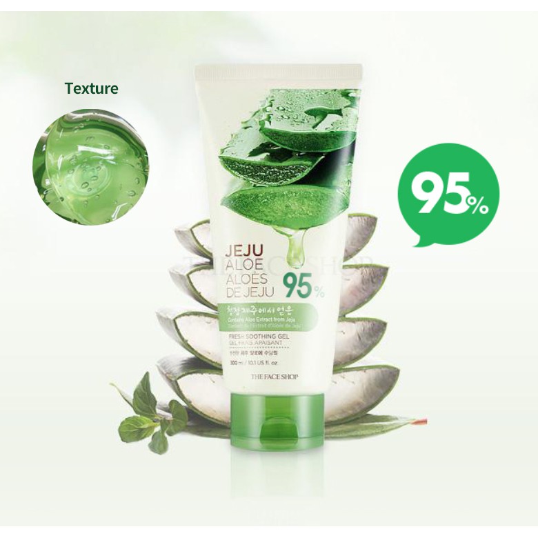 THE FACE SHOP (Hàng Mới Về) Gel Dưỡng Da Chiết Xuất Lô Hội Dung Tích 300ml