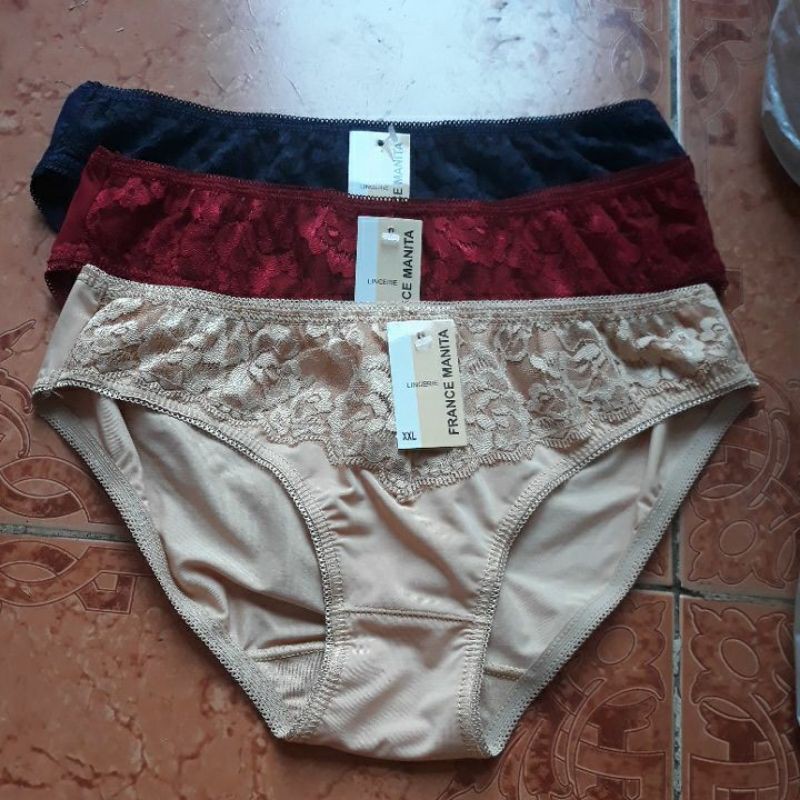 Quần lót thun lạnh phối ren cao cấp( cam kết y hình) | BigBuy360 - bigbuy360.vn