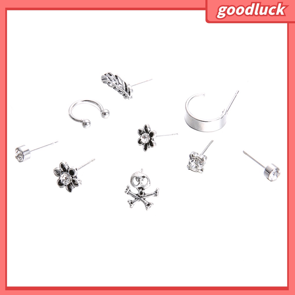 Bộ 9 bông tai phong cách Bohemian cổ điển thanh lịch cho nữ