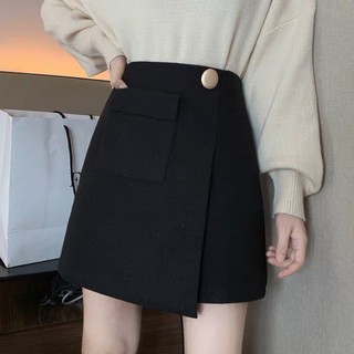 ( Có sẵn ) Chân váy dạ vạt trước (kèm ảnh thật)