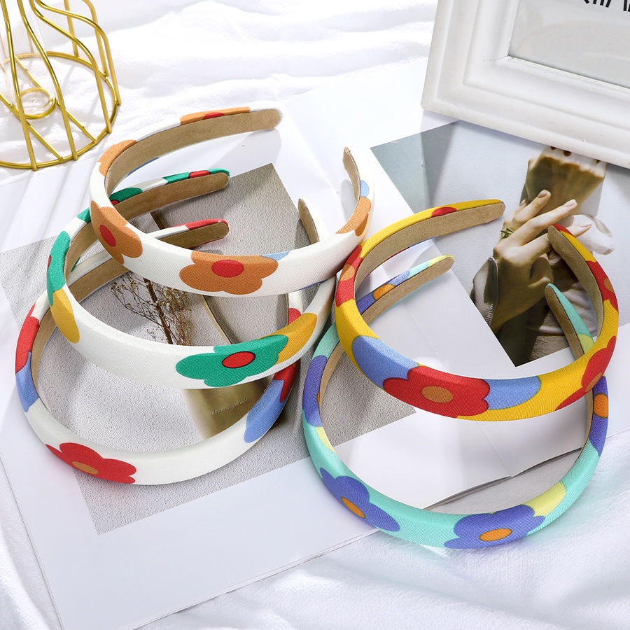 Băng đô bằng xốp mỏng in họa tiết chấm bi thời trang Hàn Quốc cho nữ