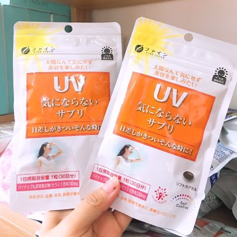 Viên Uống Chống Nắng UV FINE Nhật Bản - Viên Uống UVFine Nhật Bản 30 Viên