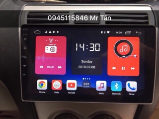 Màn android 9 & 10” sim 4G lắp xe vios & yarit