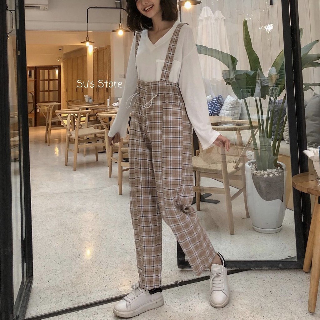 Yếm kẻ caro khuy sắt Y58 SUSTORE