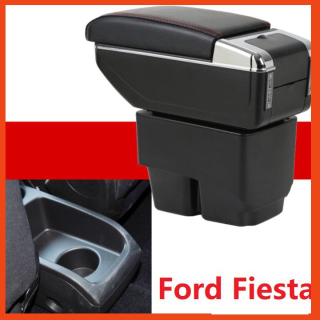 Hộp tỳ tay ô tô Ford Fiesta tích hợp 7 cổng USB GD