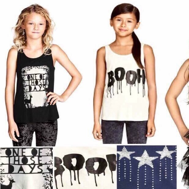 Áo ba lỗ H&M bé gái