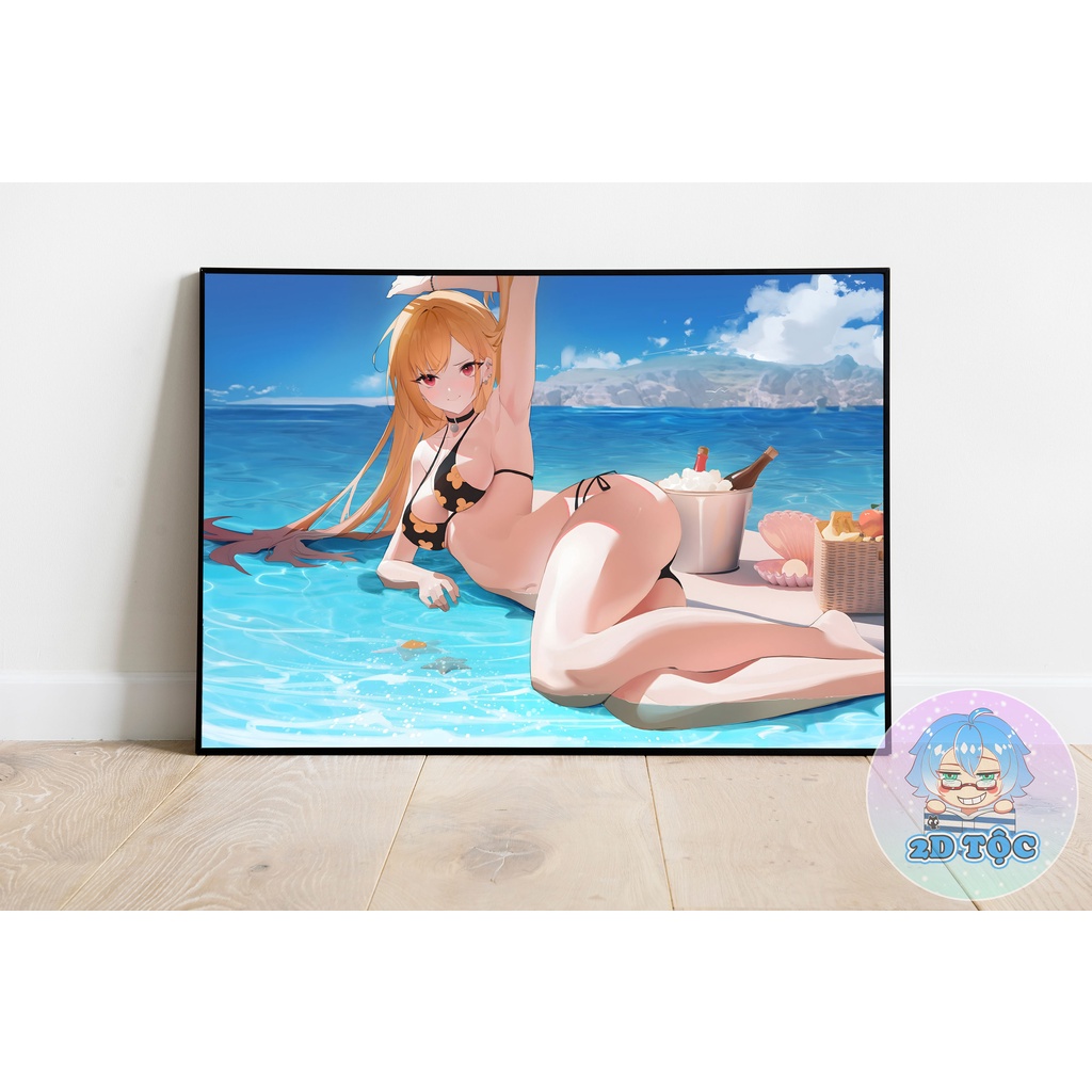 TRANH POSTER A3 DÁN TƯỜNG KITAGAWA MARIN (10) ANIME MANGA MY DRESS-UP DARLING - 2D TỘC SHOP