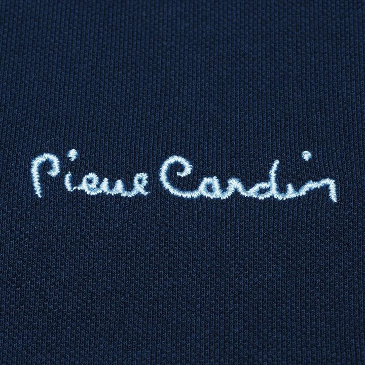 Áo thun polo Pierre Cardin viền tương phản xanh navy - Thời trang công sở Puka