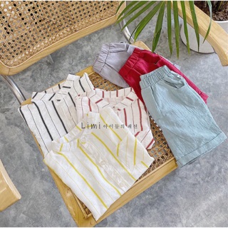 Combo set bộ bé trai phối màu