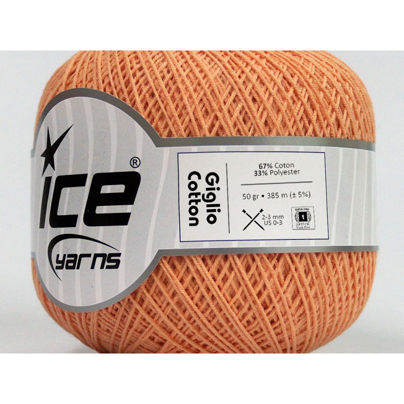 Len Giglio Cotton Light Salmon (pack of 6) + kim đan vòng 3.5mm và 4mm
