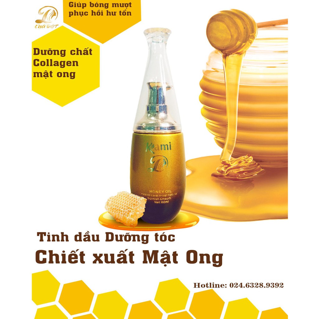 Tinh dầu dưỡng tóc cao cấp Kami chiết xuất mật ong chai 75ml