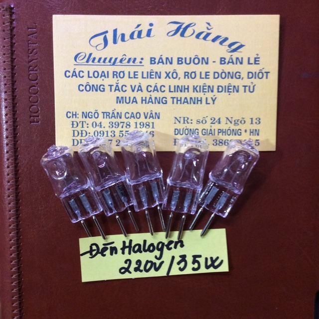 Bóng đèn halogen220 v/35 w giá bán 5 chiếc