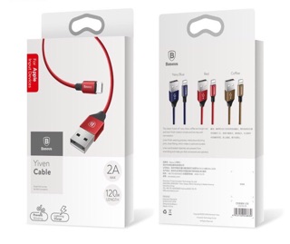 Cáp sạc cho iPhone 5/5s, 6/6s, 6/6s Plus, 7/7 Plus,...  dài 1.2m hãng Baseus