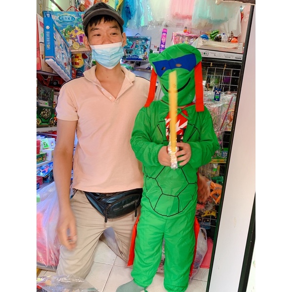 Bộ hoá trang Halloween Ninja rùa ngộ ngĩnh cho bé