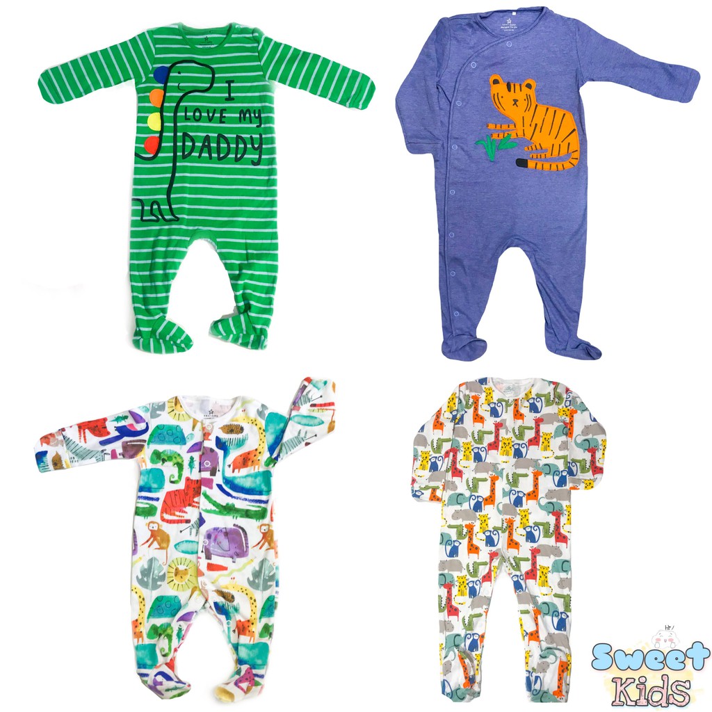 2 BỘ| Body liền tất/sleepsuit cho bé yêu giá rẻ