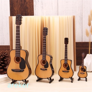 Mô hình đàn guitar mini CM Mounchain bằng gỗ có hộp và giá đỡ