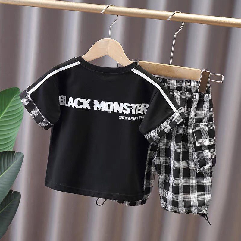 Bộ Quần Áo Mon Cộc Tay Mùa Hè Chất Vải Mềm Mịn, Thoáng Mát Cho Bé Trai Và Bé Gái Ken Store